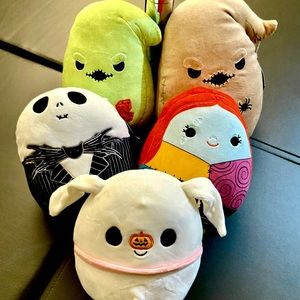 squishmallow nightmare before christmas set bnwt - Tan Oogie Boogie!
